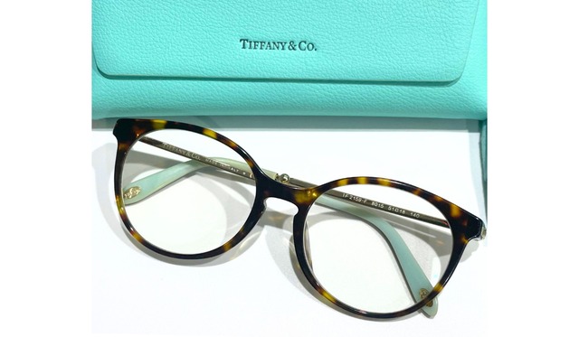 TIFFANY＆Co. ティファニー アイウェア メガネ べっ甲柄 ブラウン系 度なし ボストン型 1F 2159-F 8015