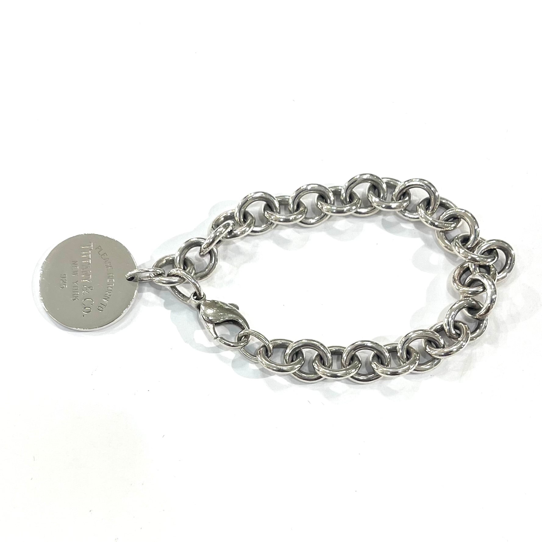 Tiffany リターントゥ ブレスレット シルバー 箱付き ヴィンテージ TIFFANY&CO.】 2610 ヴィンテージティファニー tiffany リターントゥ