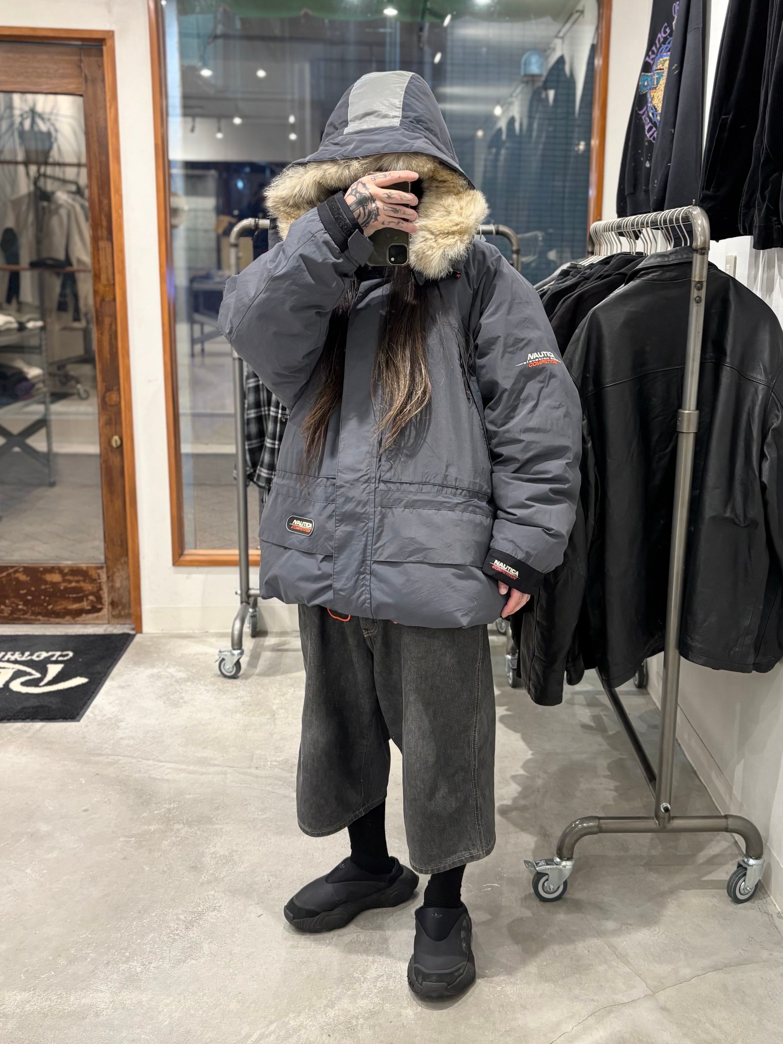た*ぴ様 90s nautica マルチポケット ハンティングジャケット 中古・古着通販】NAUTICA (ノーティカ) 90s レザーカラーハンティング
