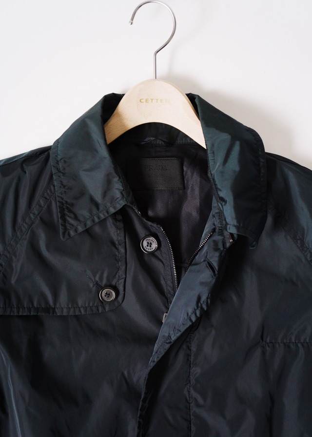 00's PRADA raglan sleeve nylon trench coat