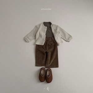 【atomeme】ソフトハイネックカットソー 70~110cm モカ 241114