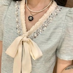 French Blouse Two-Piece Set