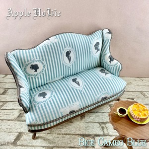 1/6 ドール チェア L【Bice Cameo Blue・ビーチェ カメオ ブルー】二人掛け