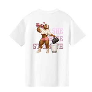 バー"キン"より"筋"肉Tシャツ　ホワイト