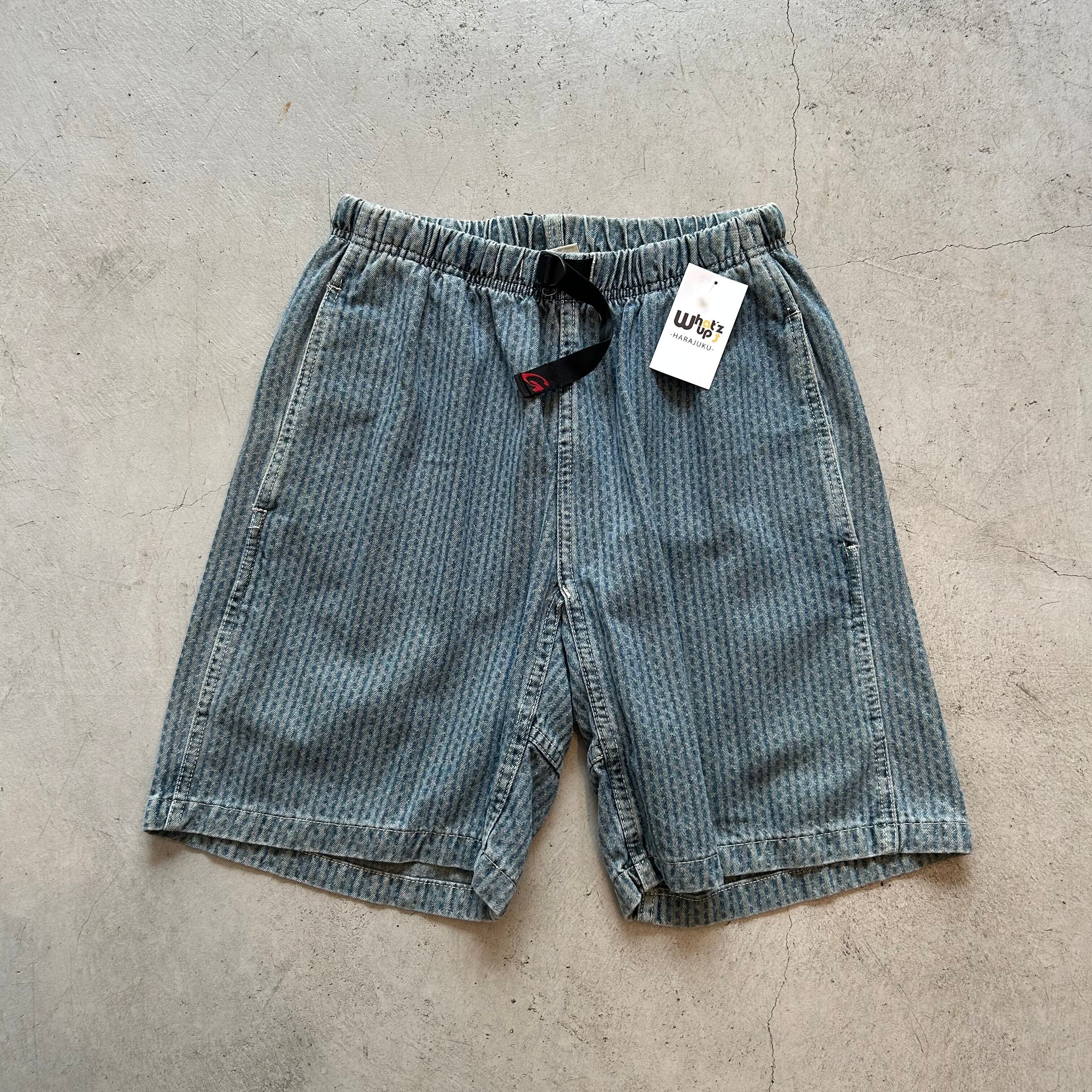 2000s Gramicci "Made In Usa" indigo fabric climbing shorts 【高円寺店】