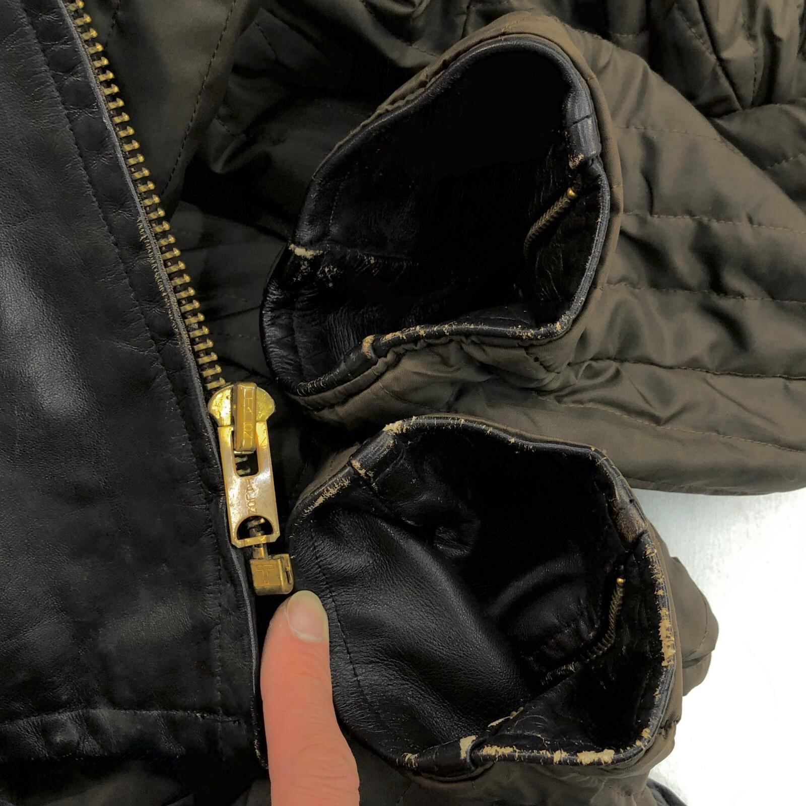 UNKNOWN 70年代あたり GENUINE LEATHER GARMENT シングルライダース