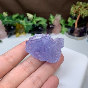43.幻想的な色合い☆ヤオガンシャン産・パープルフローライト原石