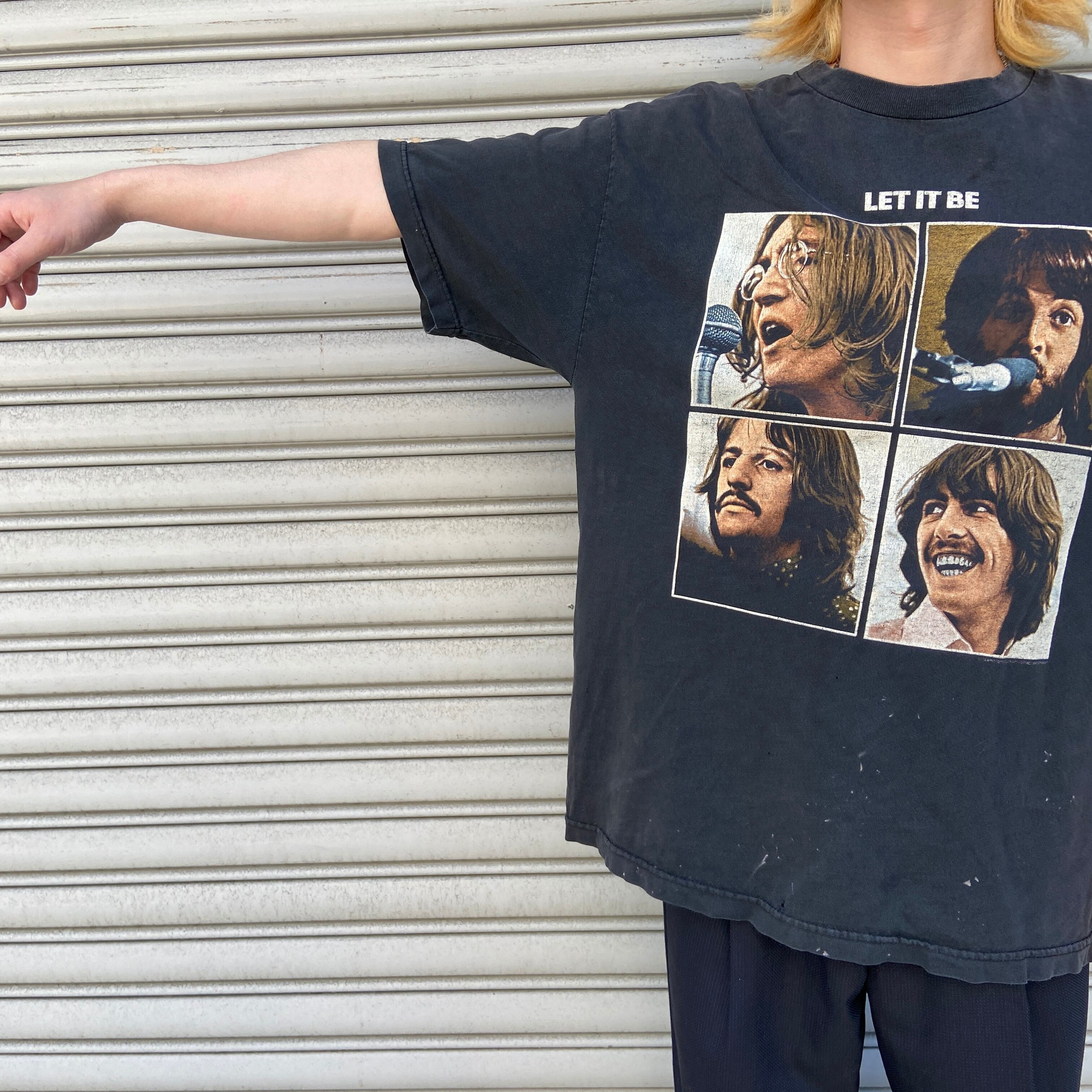 00s Beatles フォトTシャツ LET IT BE ボロ ビートルズ | 古着屋 Uan