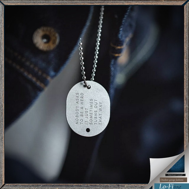 レトロ ミリタリー ペンダント ネックレス ヒップホップ 21027