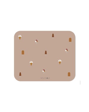 【即納】NOUI NOUI  / XL Place mat   ice cream rose　学習マット　お食事マット　ランチョンマット