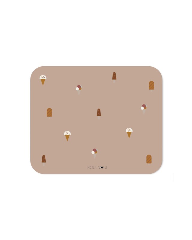 【即納】NOUI NOUI  / XL Place mat   ice cream rose　学習マット　お食事マット　ランチョンマット