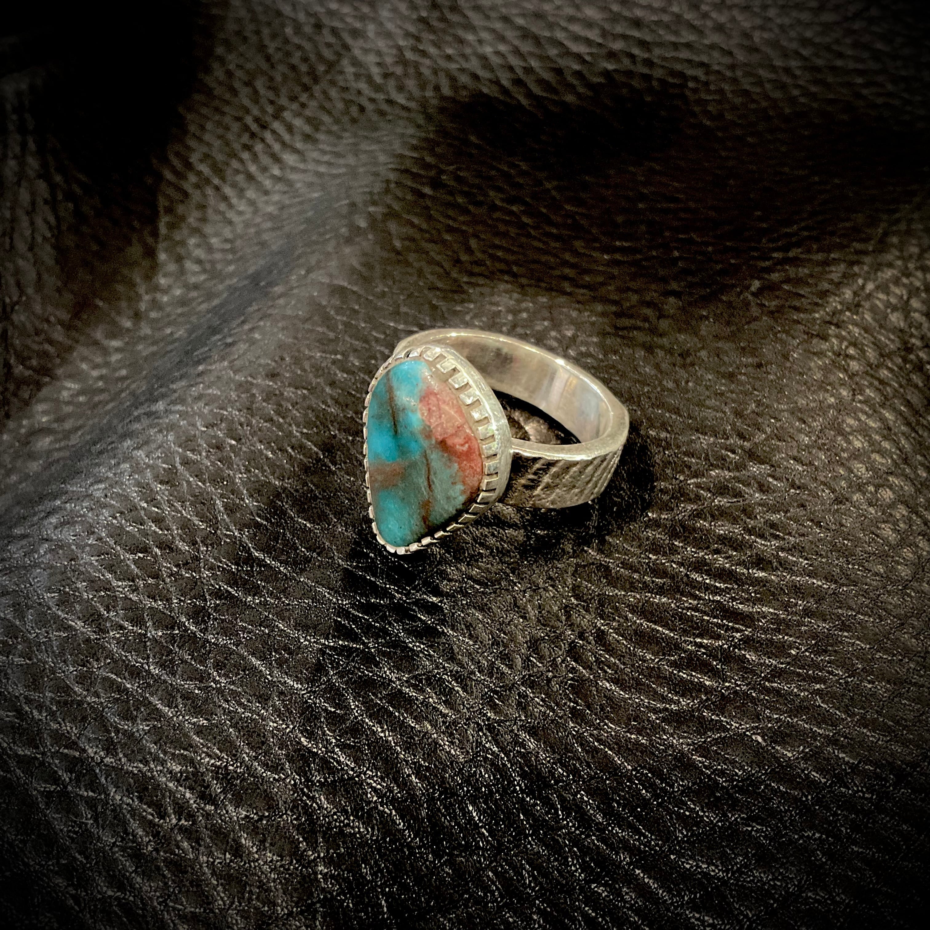 スモーキービズビー ターコイズリング ナバホ WHEEL WORKS ホイールワークス Smoky Bisbee Turquoise Ring
