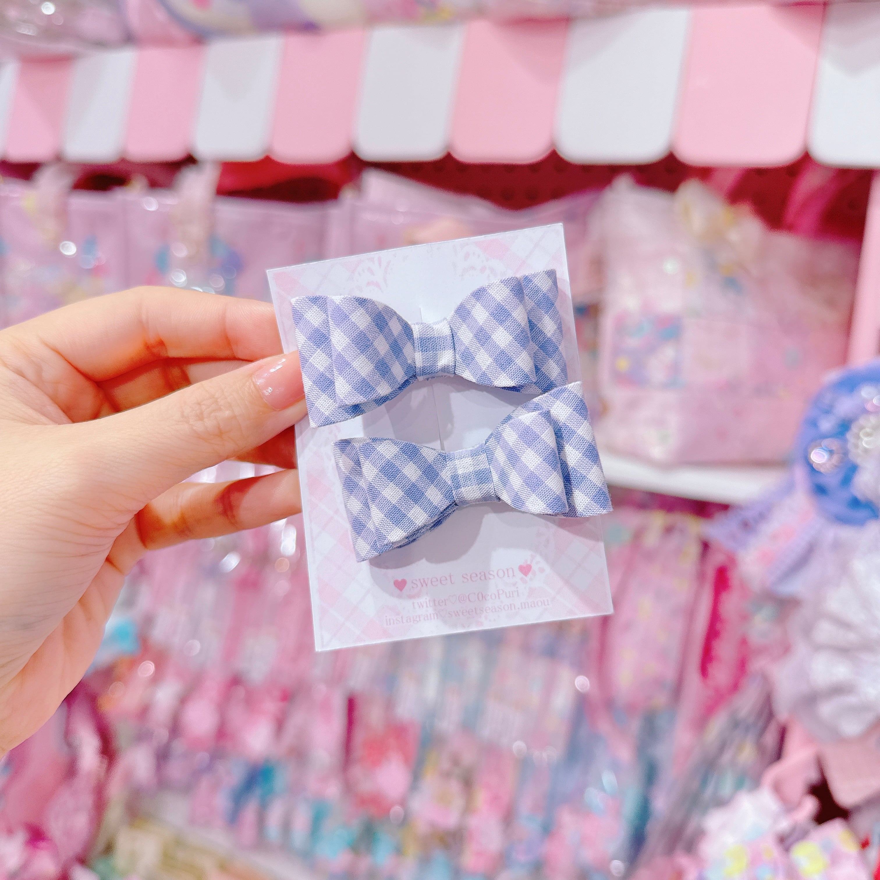 【C8】14-22立体リボンツインヘアクリップ