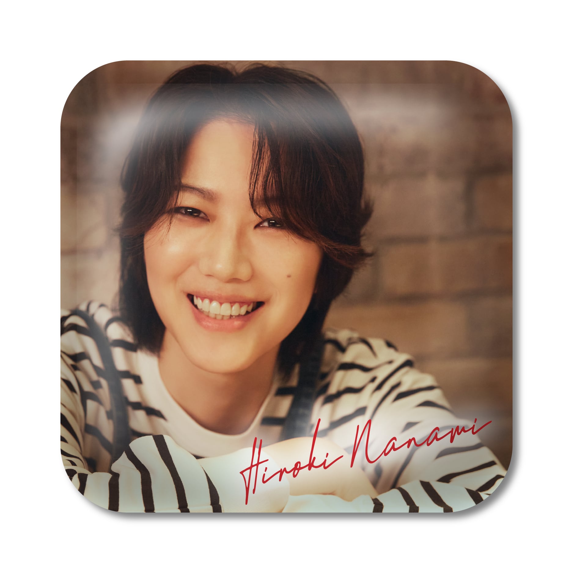 七海ひろき コラボ限定 スクエア缶バッジ（ブラインドパッケージ