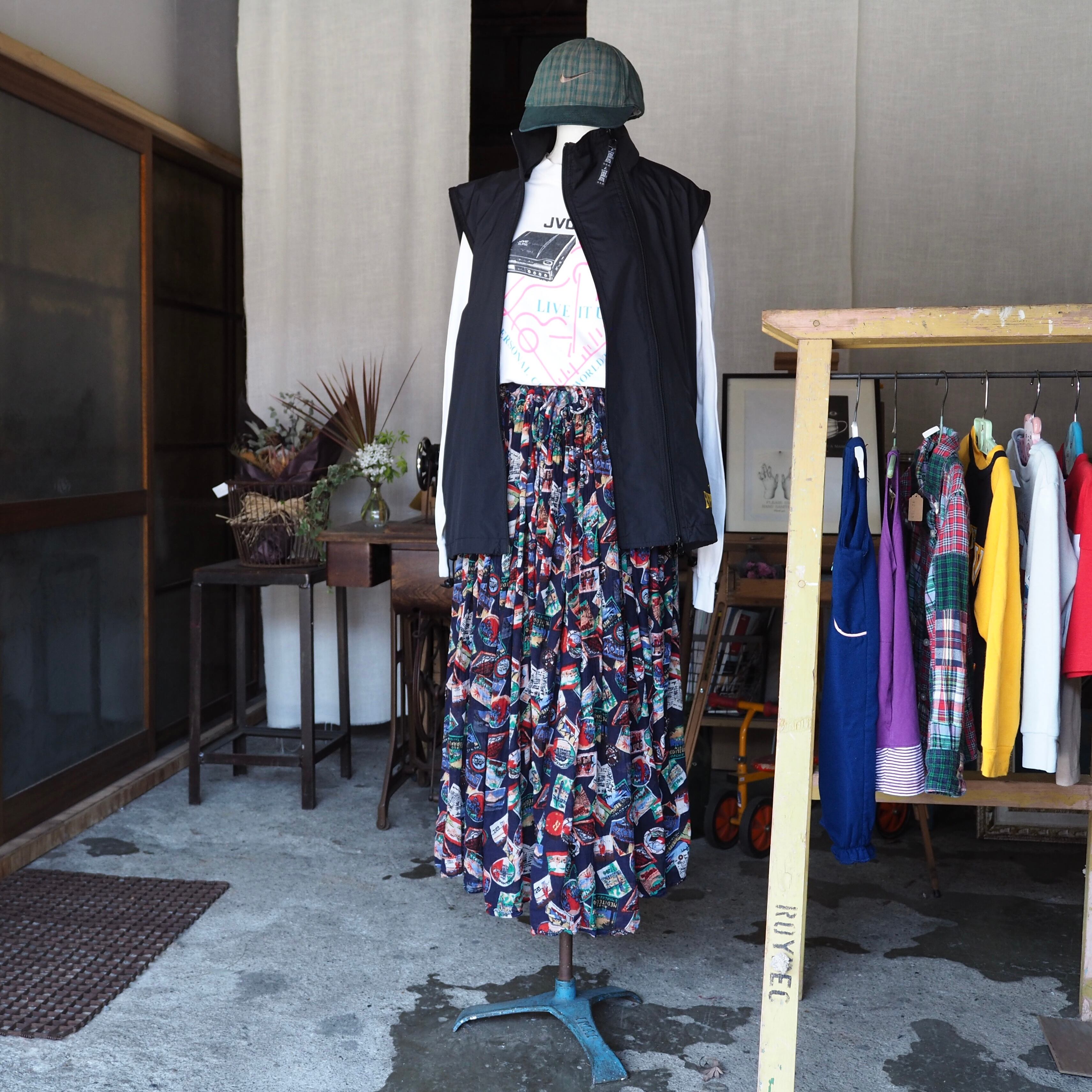agnes b.homme × EVERLAST nylon zip up vest M /アニエスべーオム