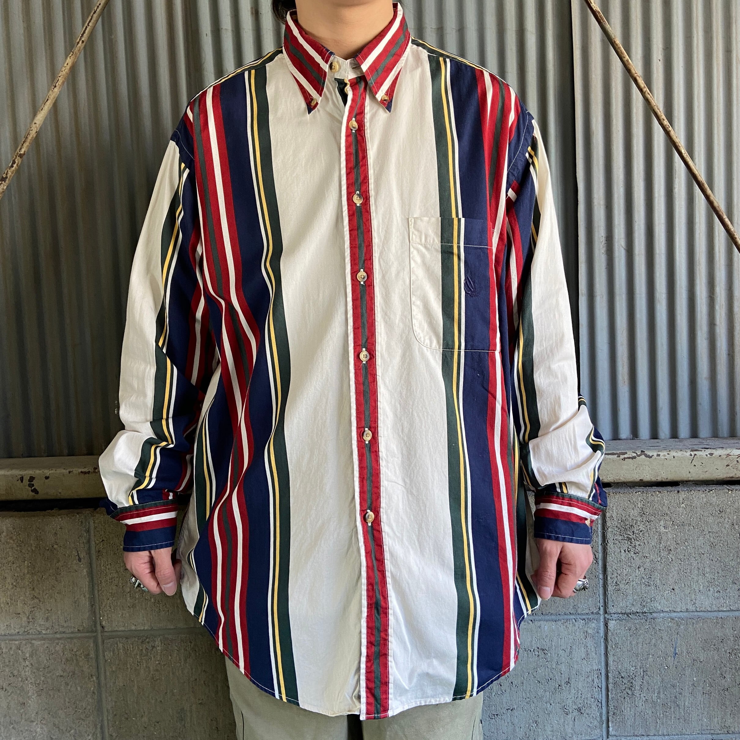 90年代 NAUTICA ノーティカ ワンポイントロゴ 刺繍 長袖 マルチ 