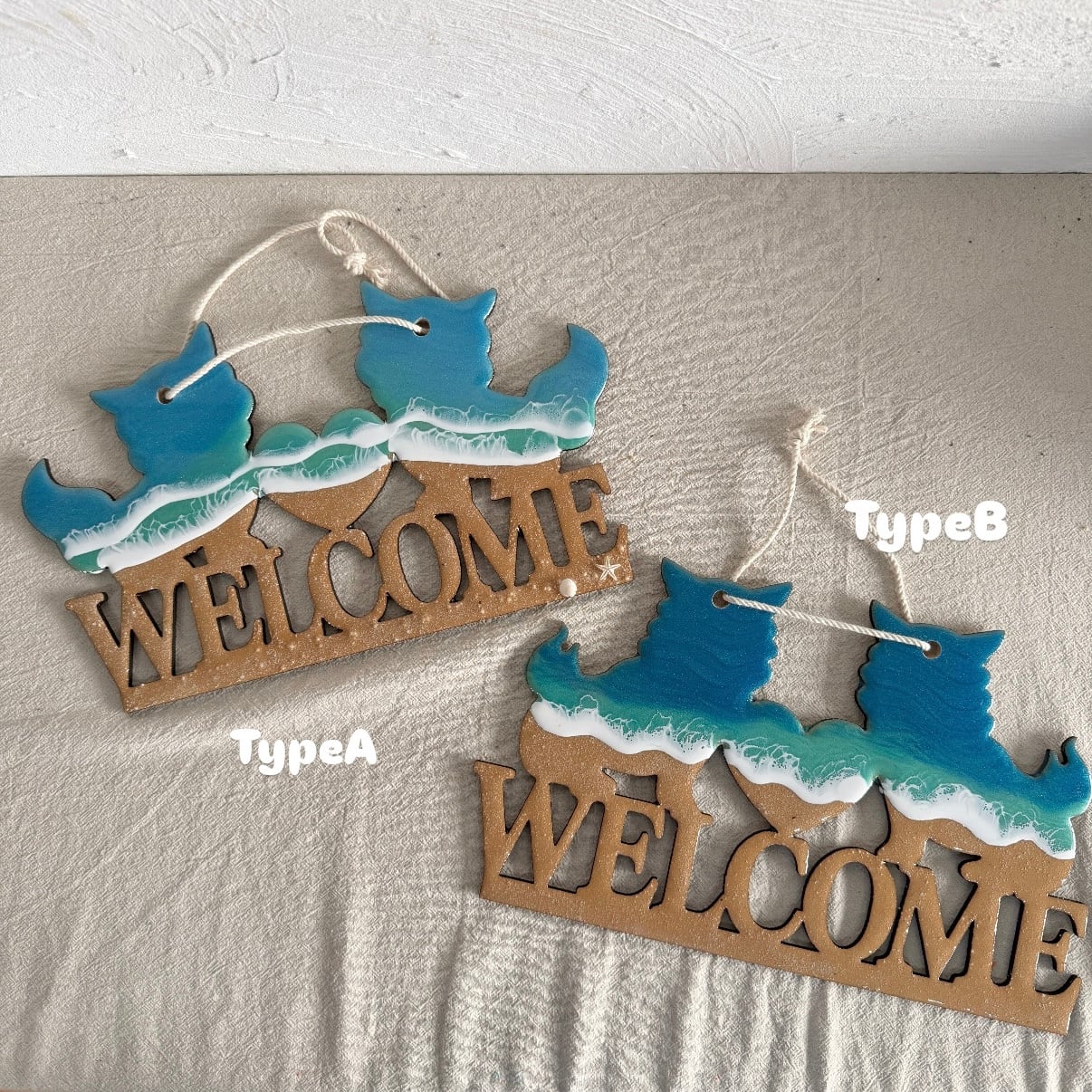 146.Ocean Welcome board | SEALLY.