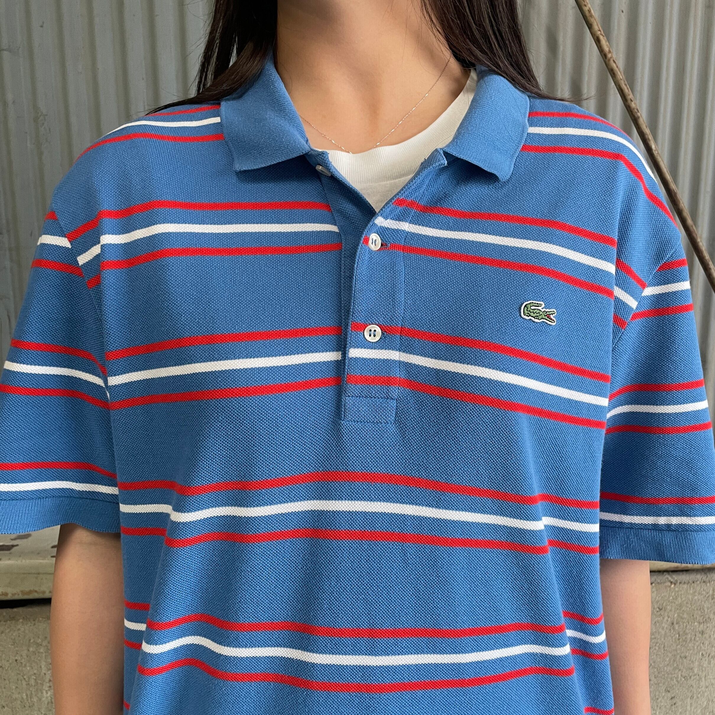 LACOSTE フレンチラコステ 鹿の子 ポロシャツ メンズL相当 古着 ワン