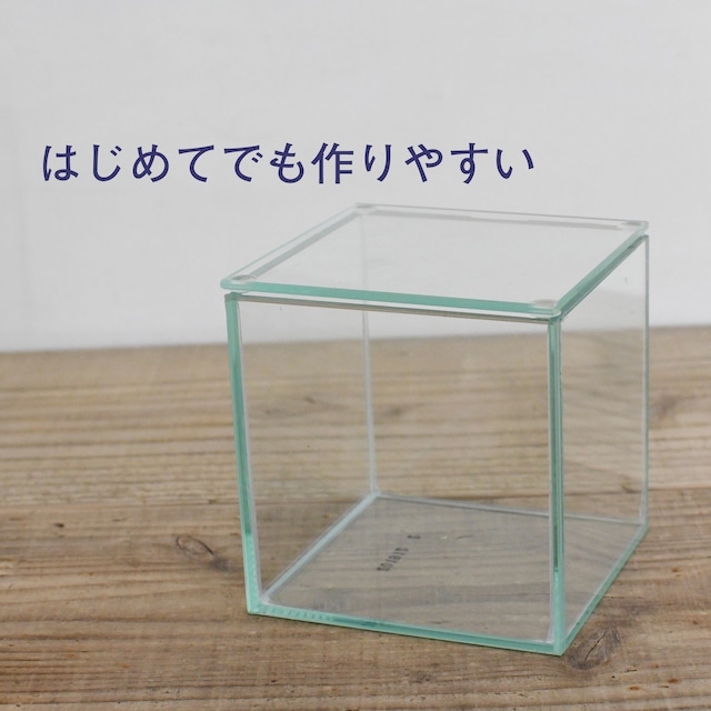 【ガラス容器】フィット100ＣＵＢＥ（100ｘ100ｘｈ100ｍｍ）◆はじめてでも作りやすい