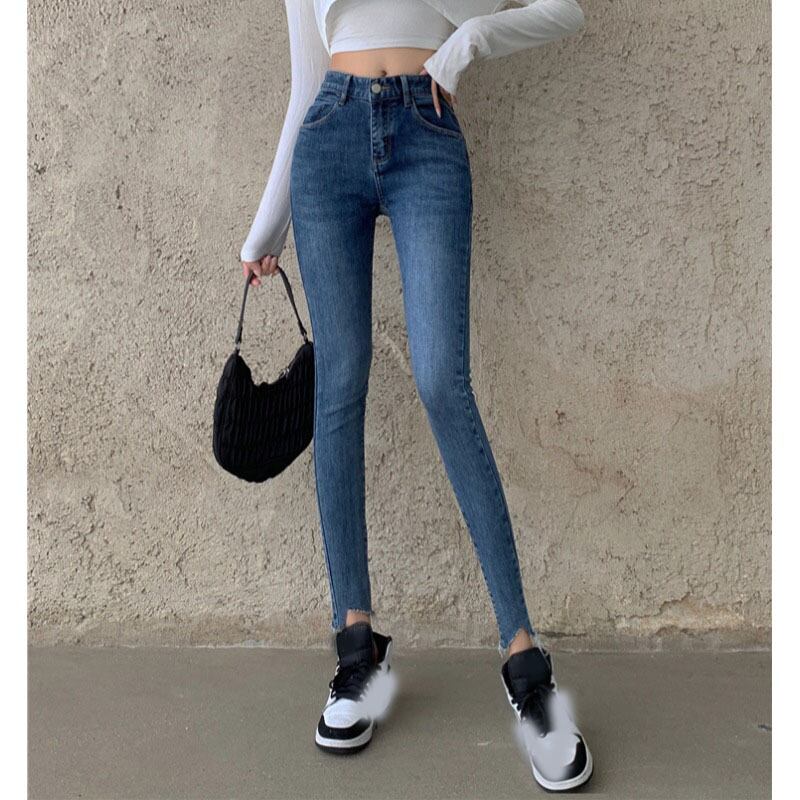 ハイウェストジーンズ オータムスリムパンツ 秋物 YY-ファッション82568039309