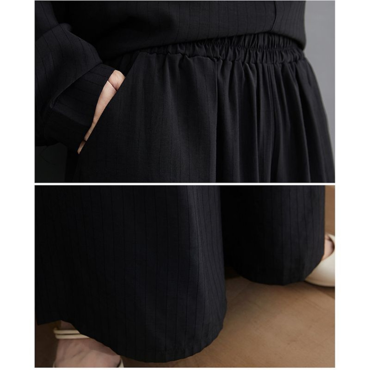 襟元カットデザイン ワイド セットアップ 00418