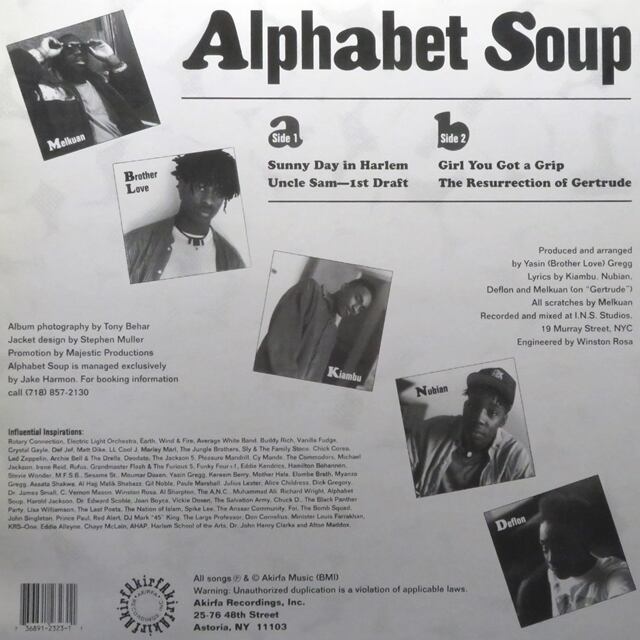 Alphabet Soup / Sunny Day In Harlem [AR-2323] - 画像2