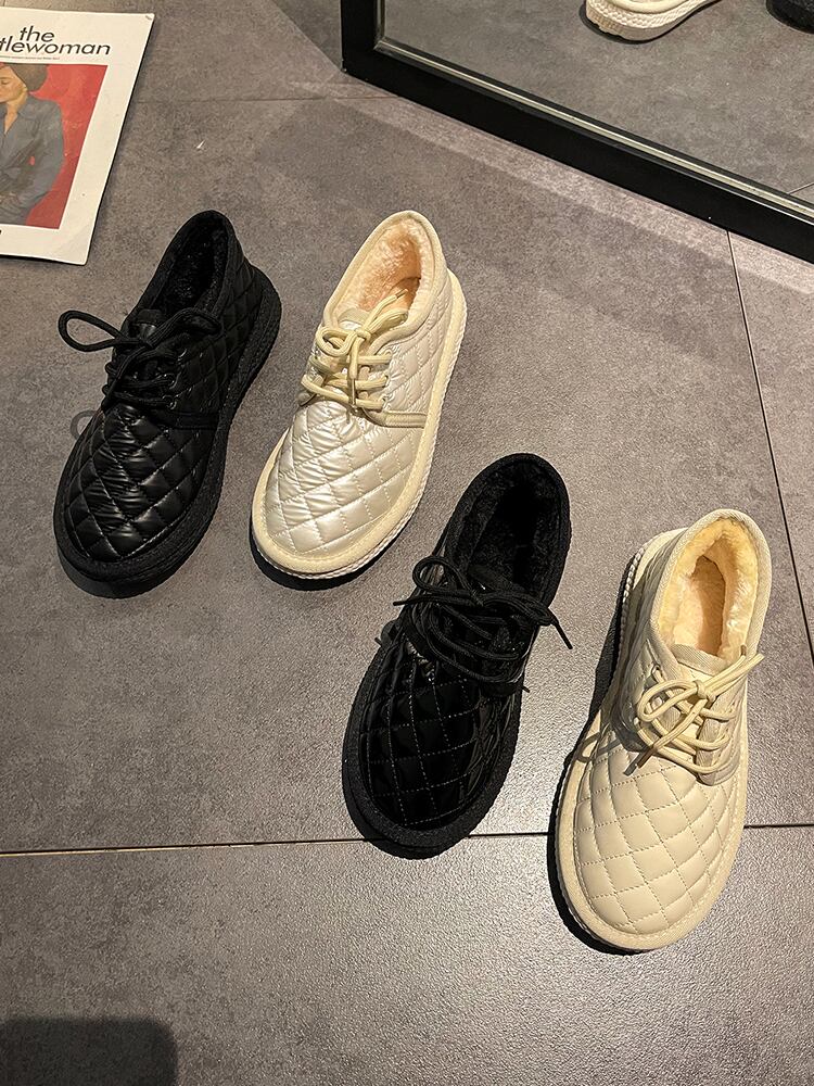 レディースブラックレッドベルベットウィンターブーツ 靴 シューズ コットン 冬物 部族の婦人靴31382177514