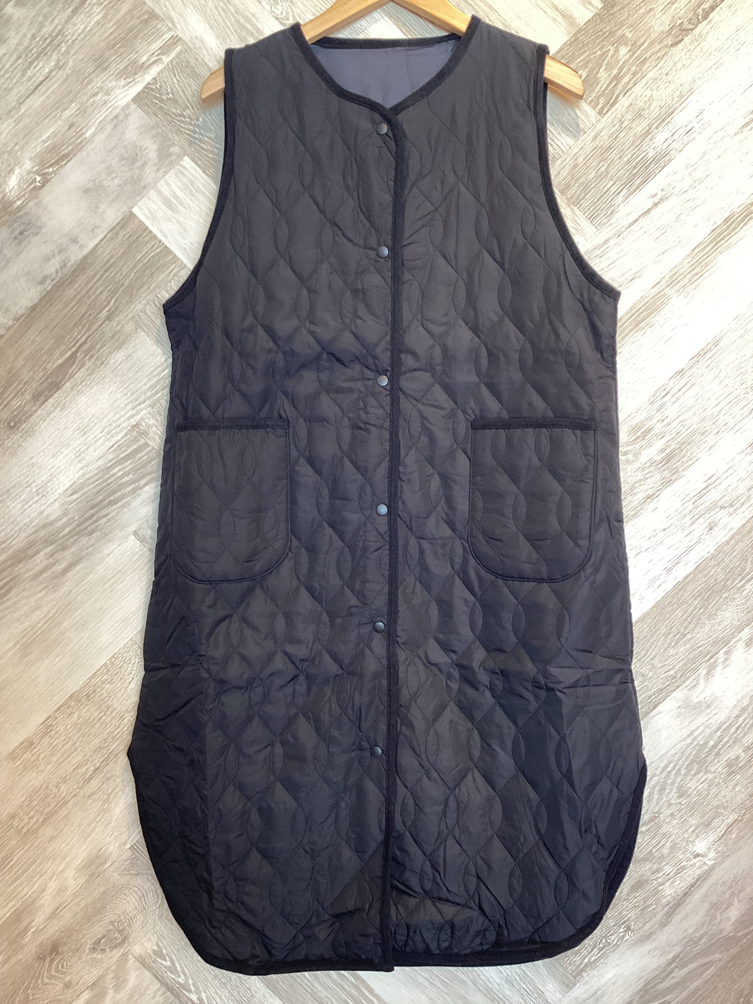 撥水キルティングロングベスト | moja*