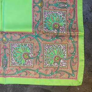 USED spring color design scarf