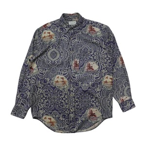 BANANA REPUBLIC SAFARI & TRAVEL PAISLEY ANIMAL BUTTON SHIRT SIZE M (USED)