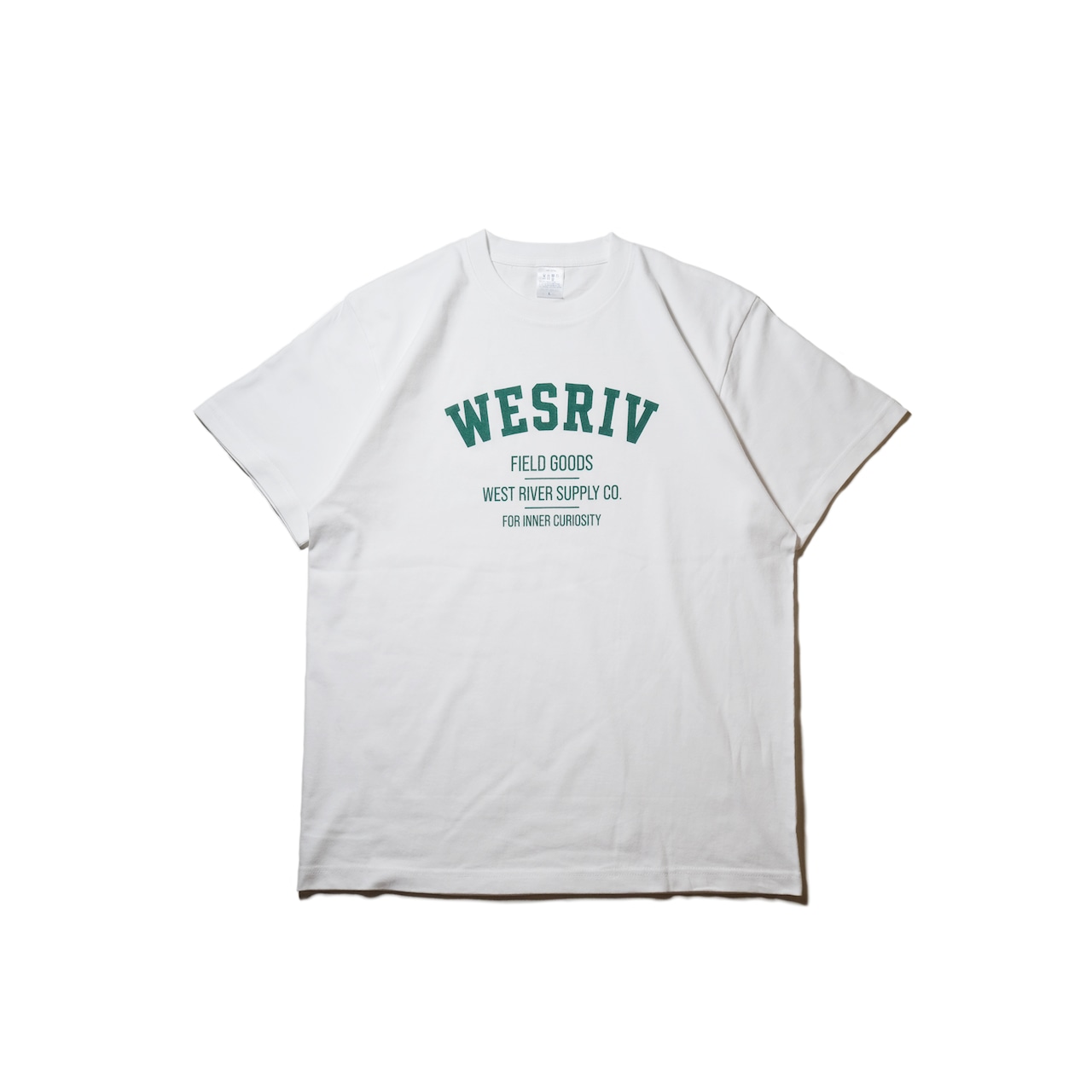 WESRIV FIELD GOODS TEE / WHITE — ADULT