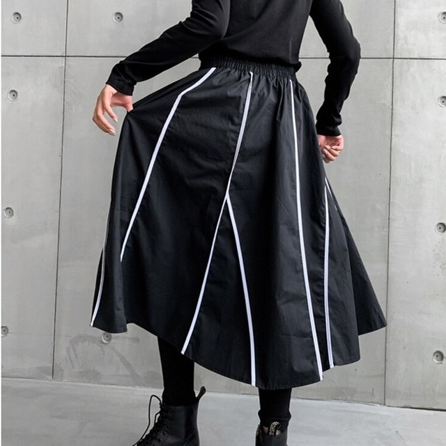 【TR1101】High Elastic Waist Skirt