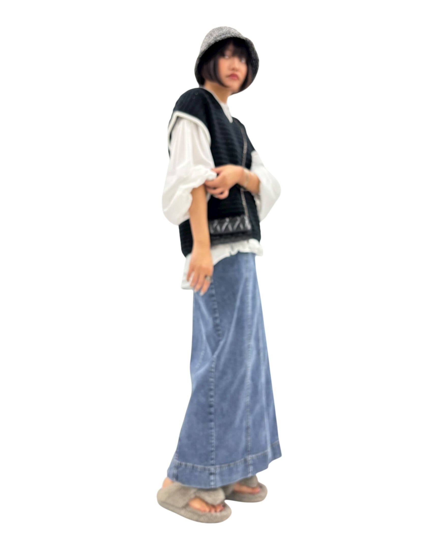 SALE【ayane】デニム地ペンシルスカート 816316 アヤン | red earth
