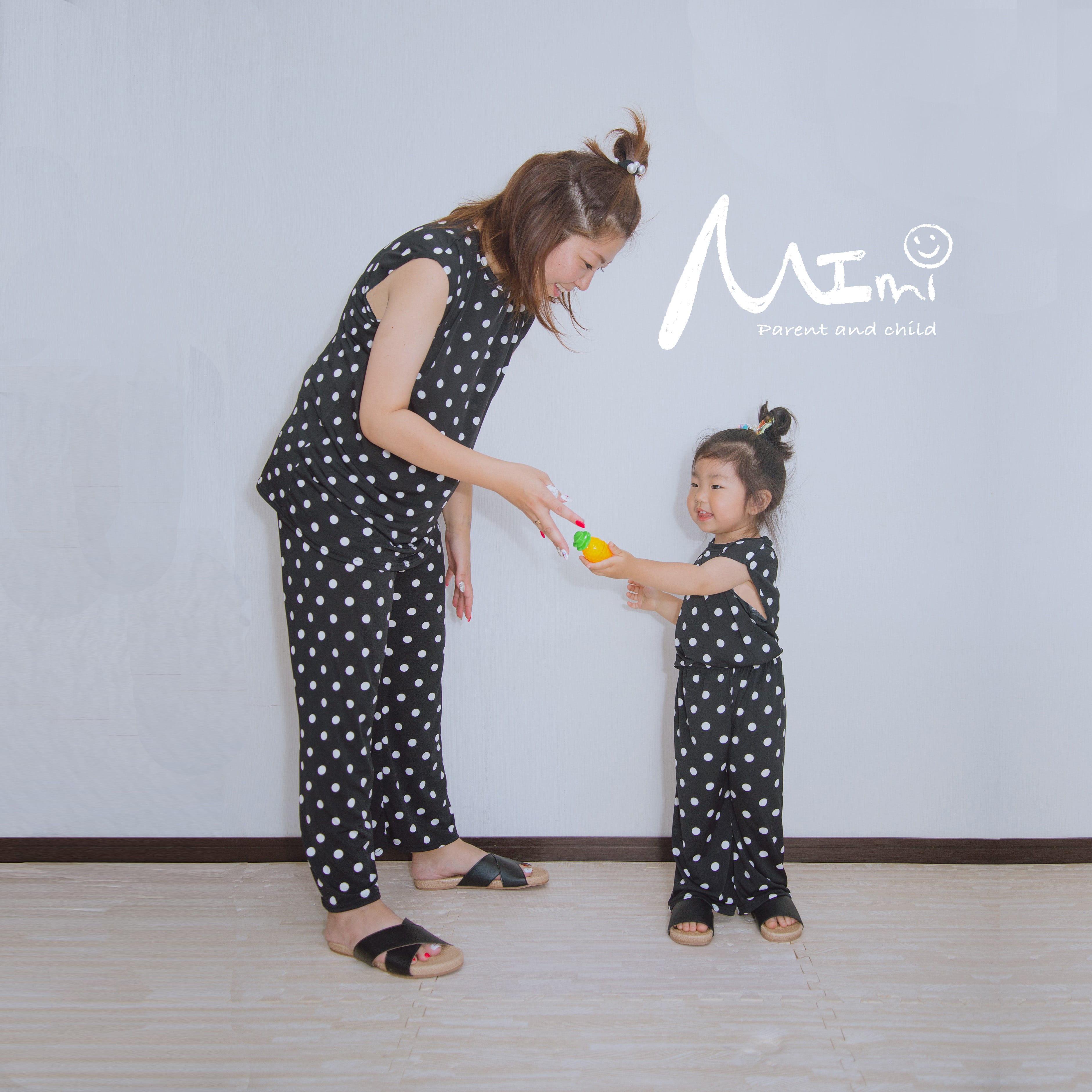 ◉M.i.M.i◉80、90センチセットなど写真3枚分セット ドットセットアップ＜子供単品＞ | MImi