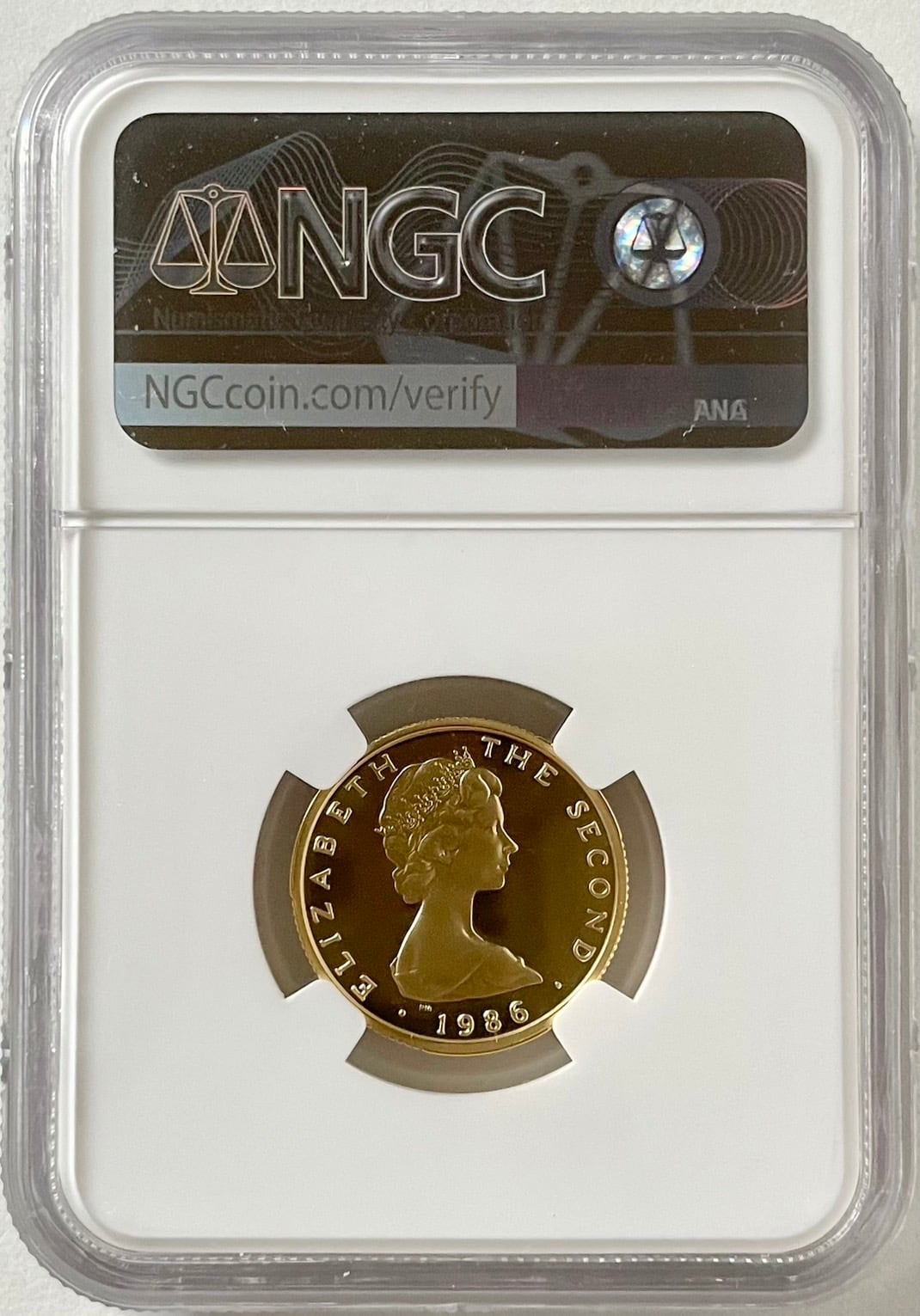 最高鑑定品超希少コイン】1986年エリザベスヤングヘッド ピエフォート