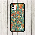 受注生産 iPhoneケース 円形都市のカラフルマップ｜都市地図 UMAP053A