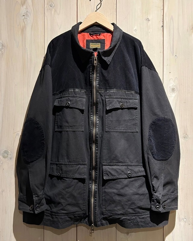 【a.k.a.C.a.k.a vintage】Duck × Corduroy Swiching Loose Coverall Jacket