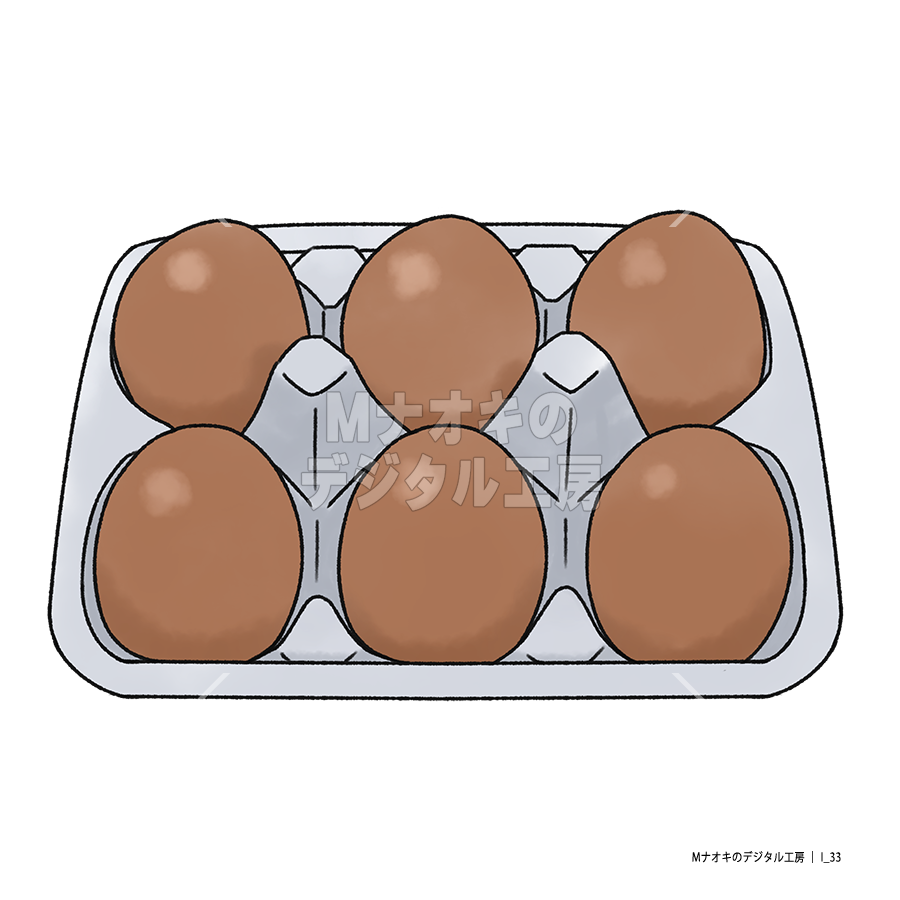赤玉の鶏卵とパック　 red egg chicken egg and pack