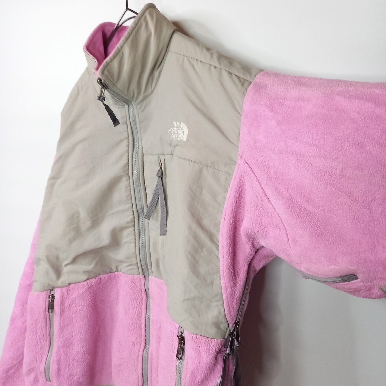 ノースフェイス　デナリジャケット　フリース　ポーラテック　刺繍ロゴ　裏起毛　M
