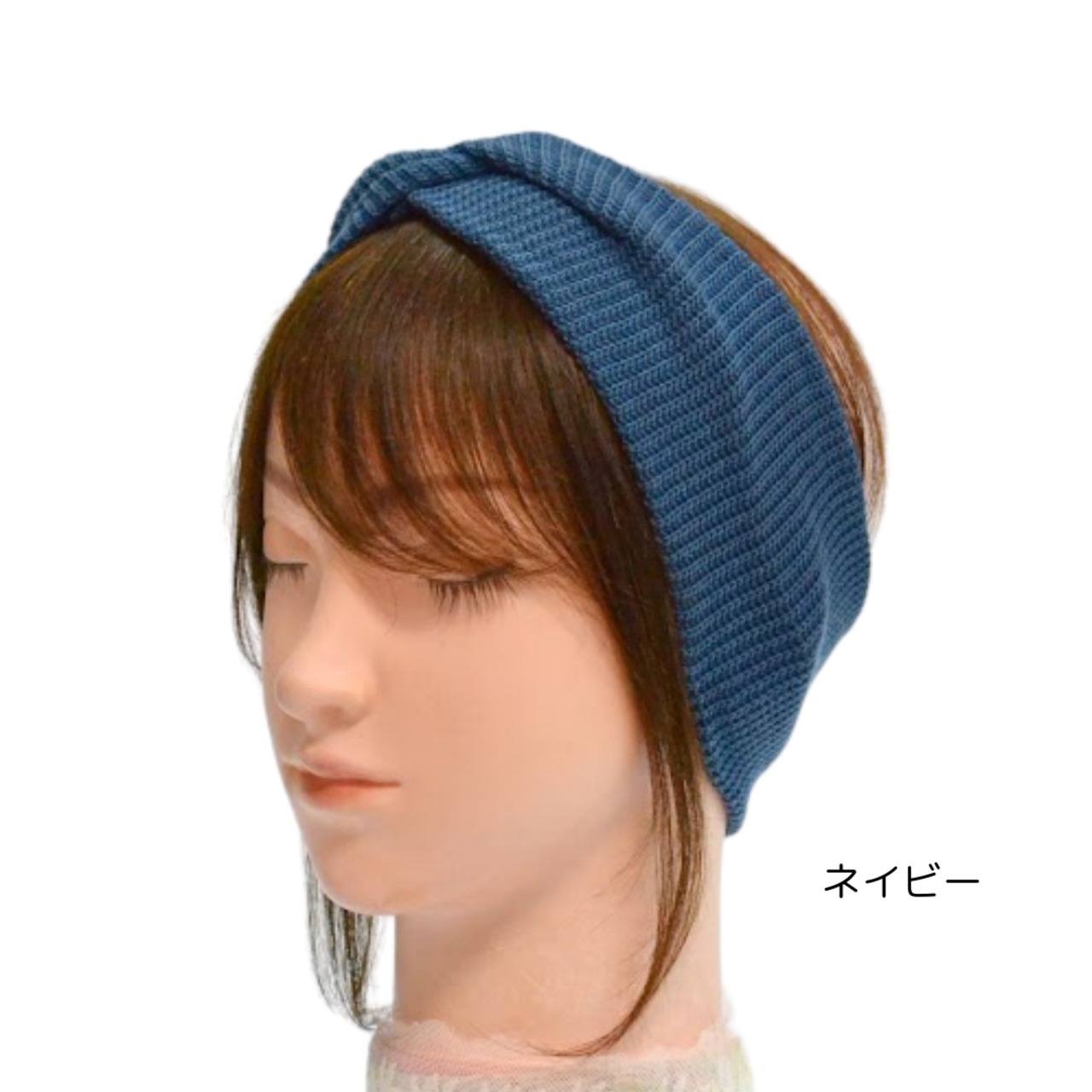 幅広ターバン|薄毛・白髪カバー 前髪ウィッグと使えるおうち用ヘアバンド