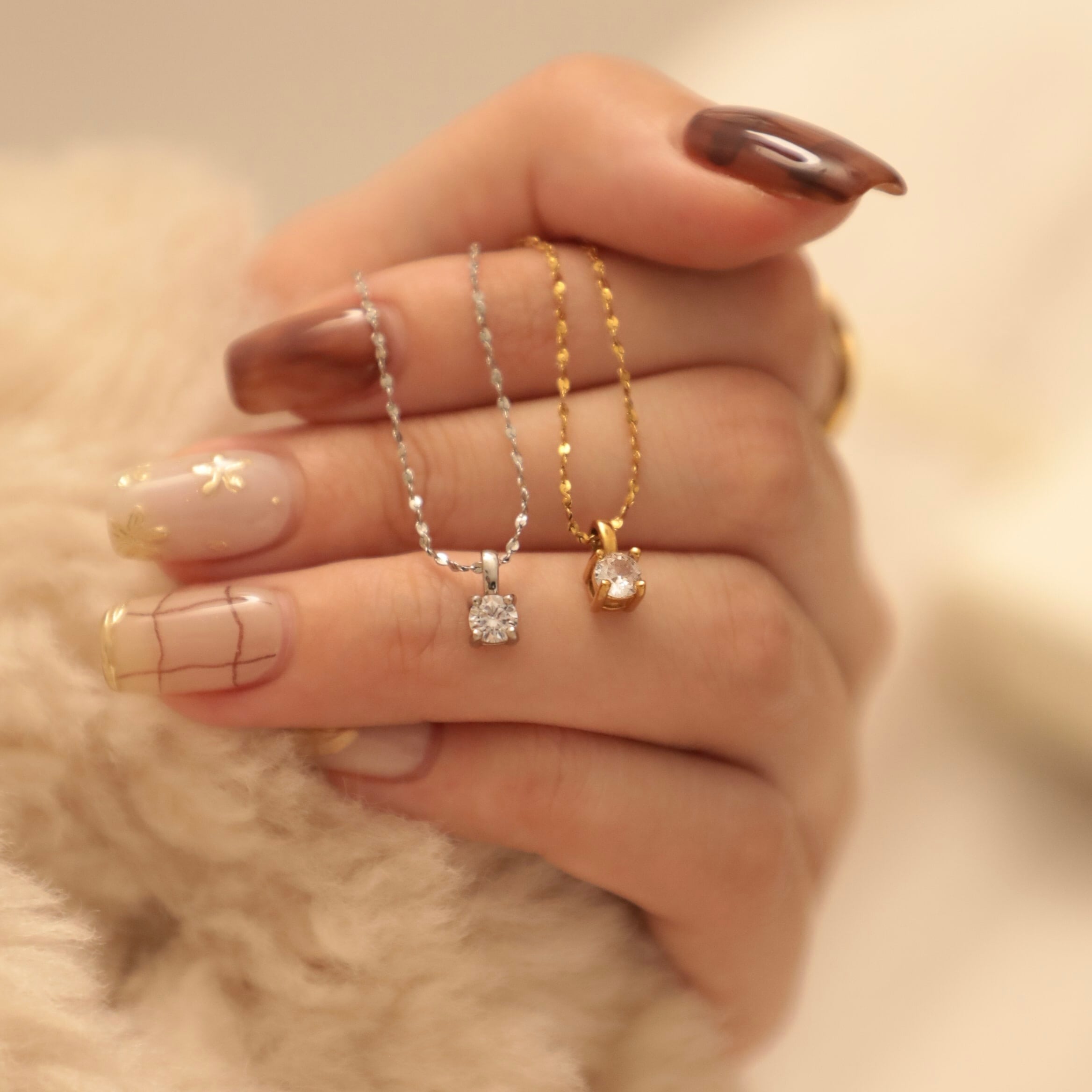 316L apire solitaire necklace | apire