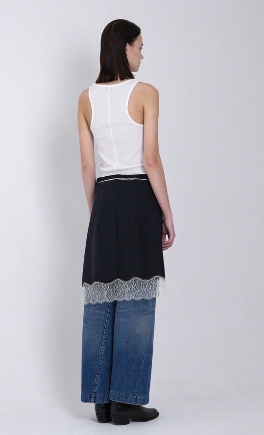 TANAKA】WRAP SKIRT-NAVY | idealclasse
