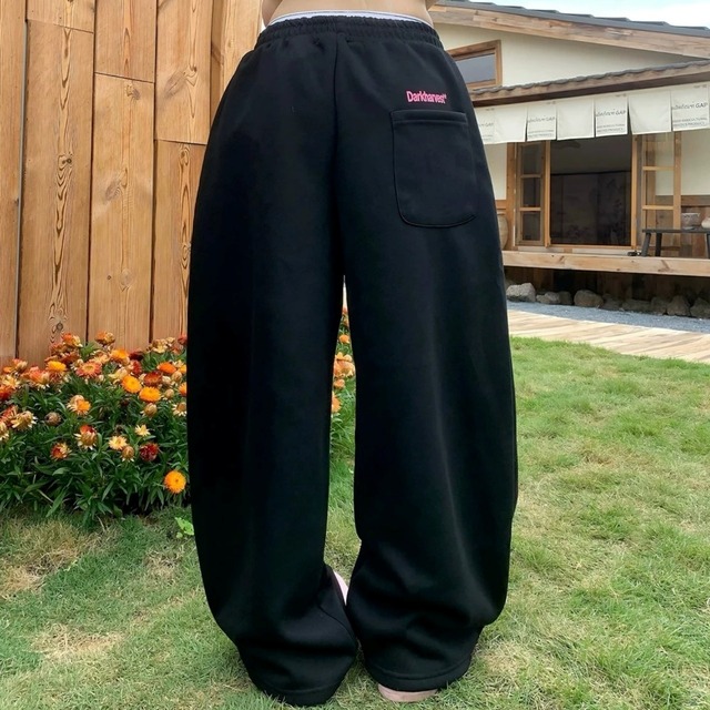 カラフルレタリングボリュームスウェットパンツ 3col   R02589