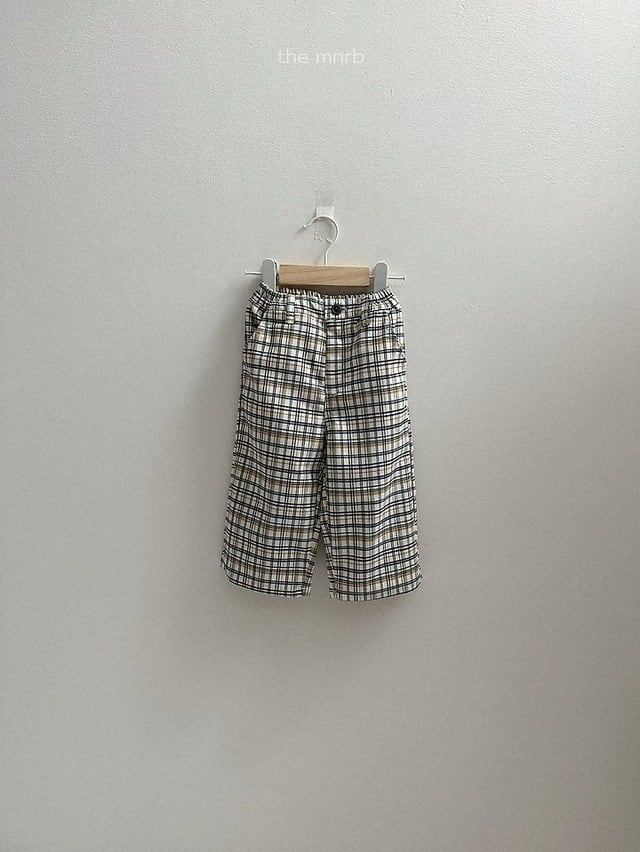 【予約】minirobe Adele checked pants