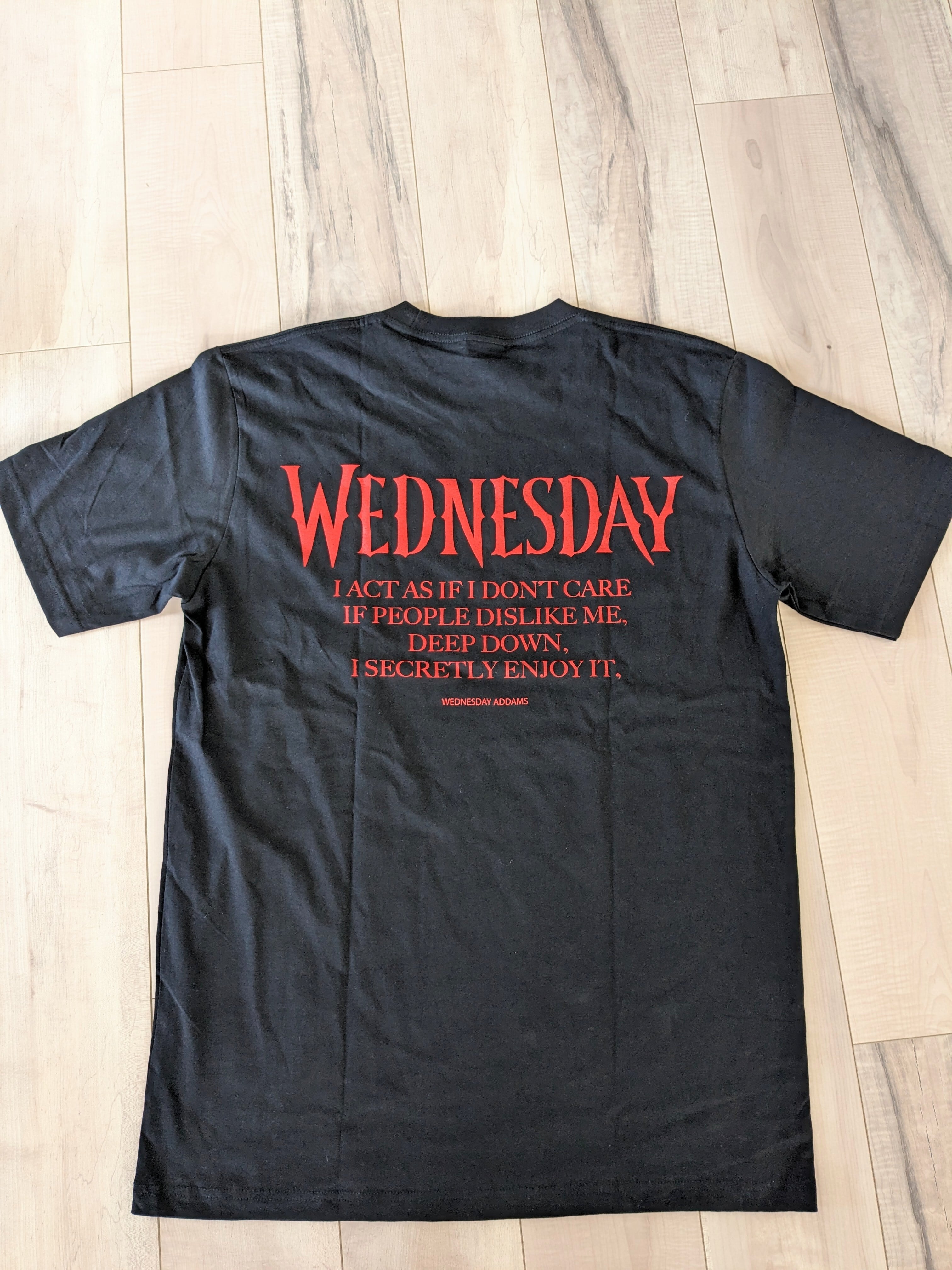 【Tシャツ  ウェンズデー(Wednesday フェイス)】〚アメリカン雑貨 アメトイ〛