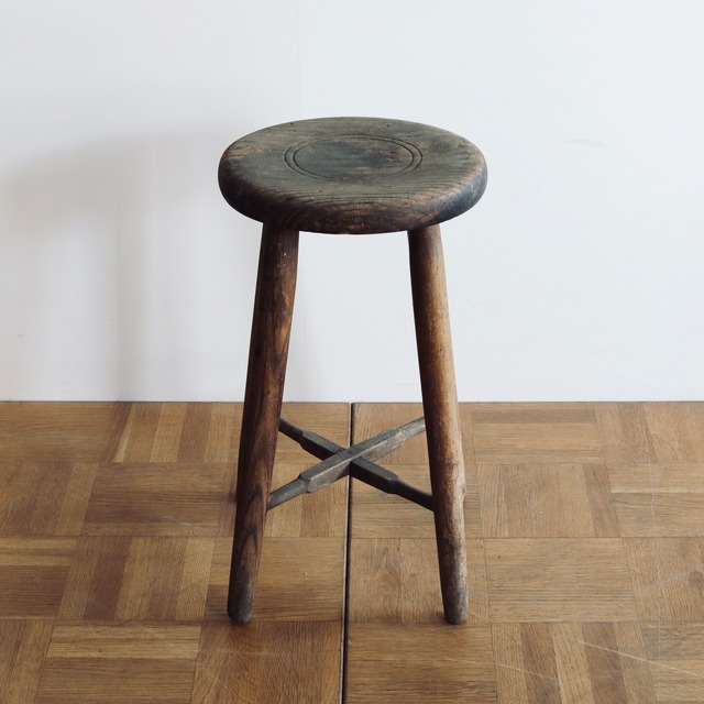 Vintage Wodden stool  木のスツールB