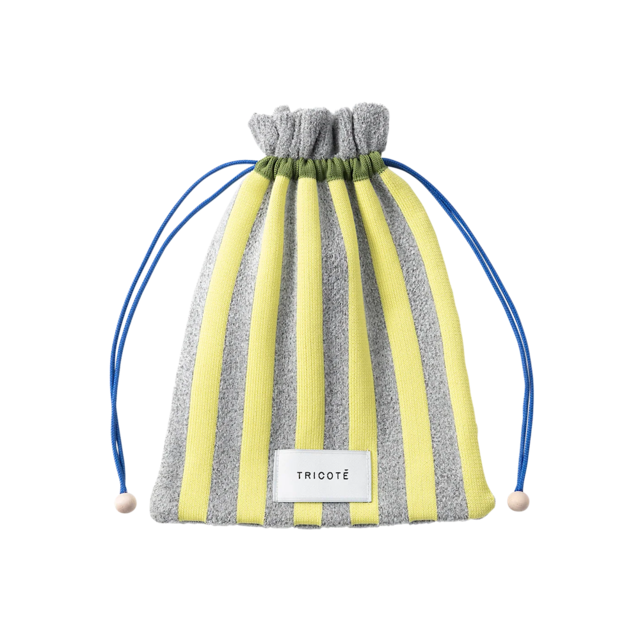 TRICOTÉ /striped shaggy mini pouch  TR53PO046