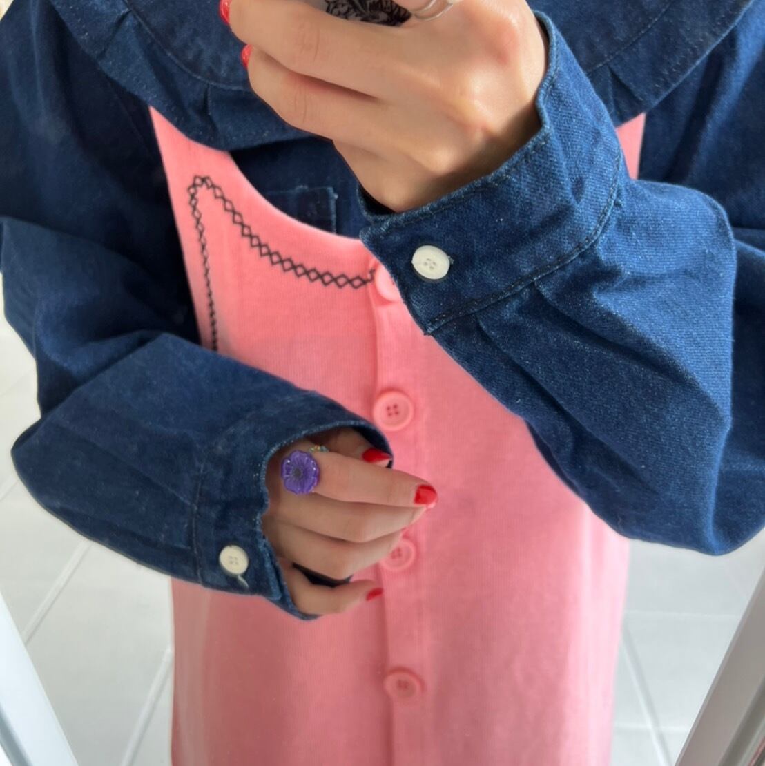 ボタンキャミソールワンピース_LN01713