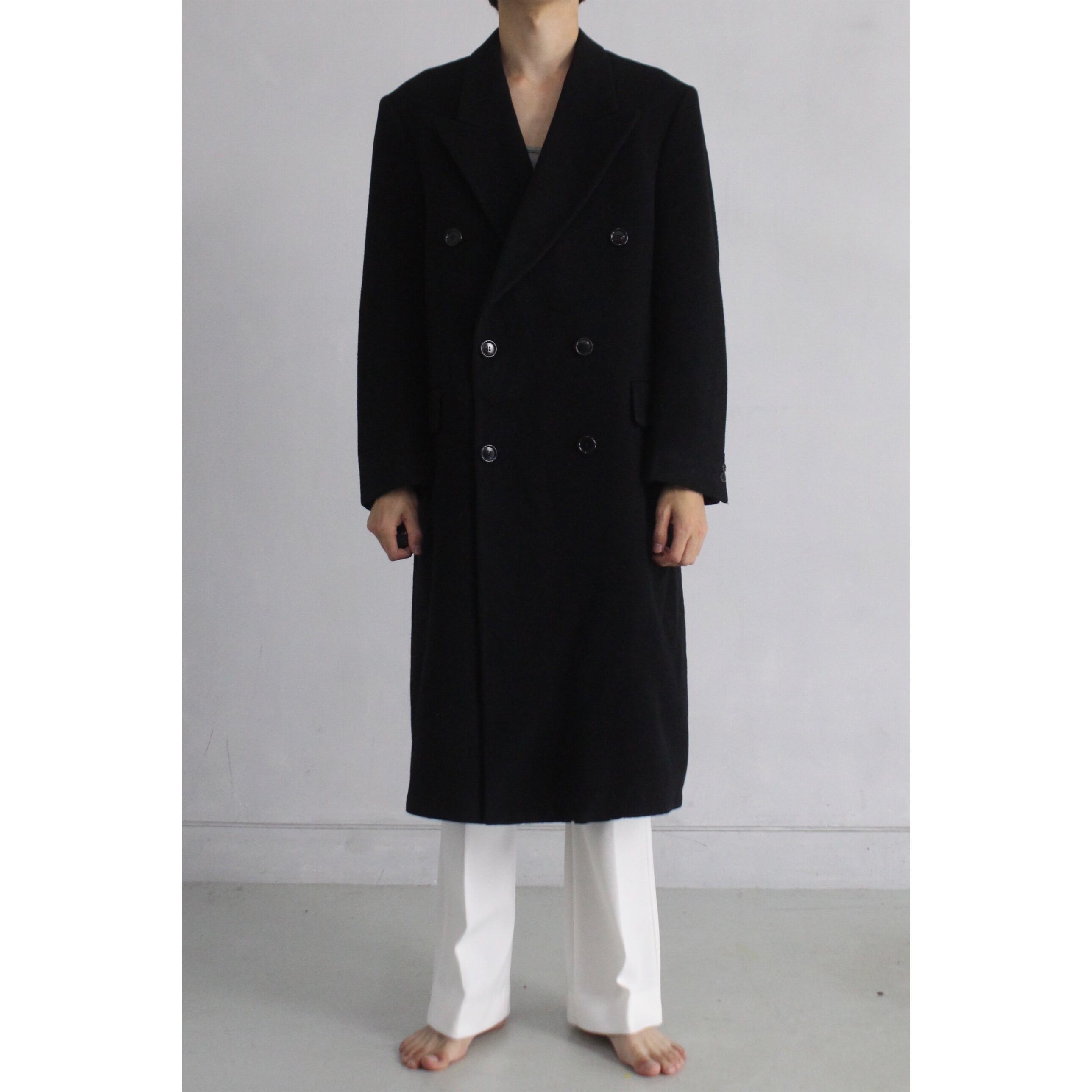 vintage double long chester wool coat