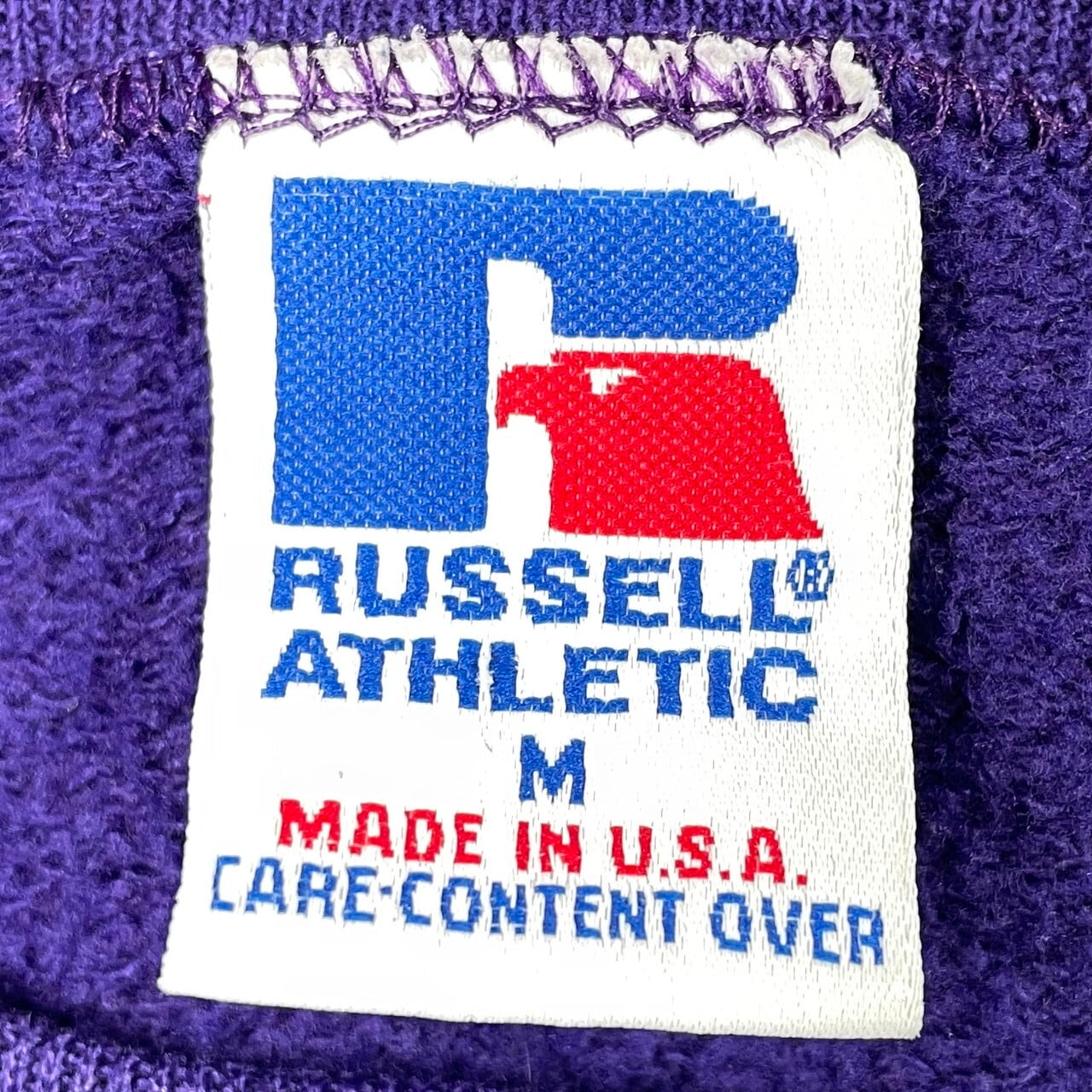 90年代 USA製 RUSSELL ATHLETIC ラッセル スウェットシャツ カレッジ
